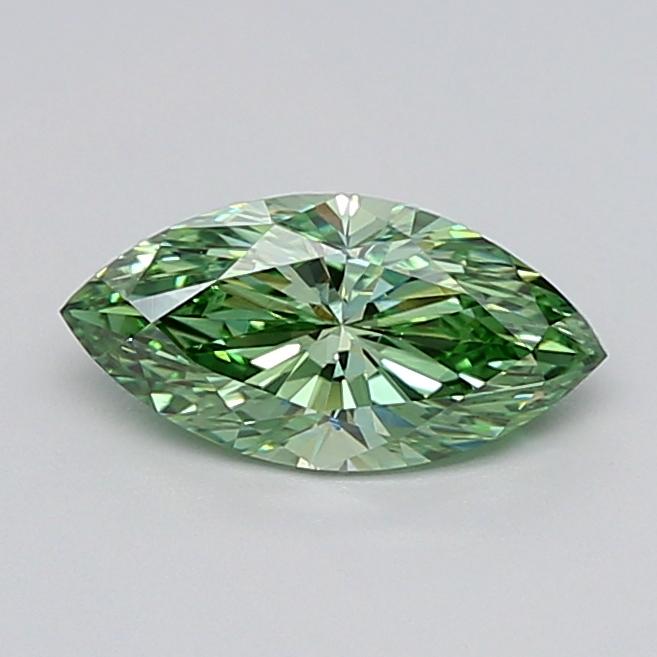 1.06 Ct. Fancy Vivid  Green Marquise Lab Grown Diamond