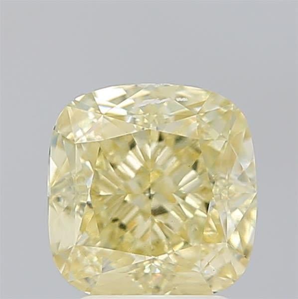 3.02 Ct. Fancy  Yellow Cushion Lab Grown Diamond