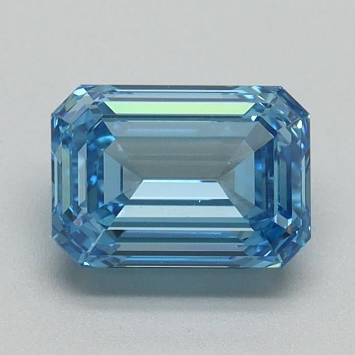 1.05 Ct. Fancy Vivid Blue Emerald Lab Grown Diamond