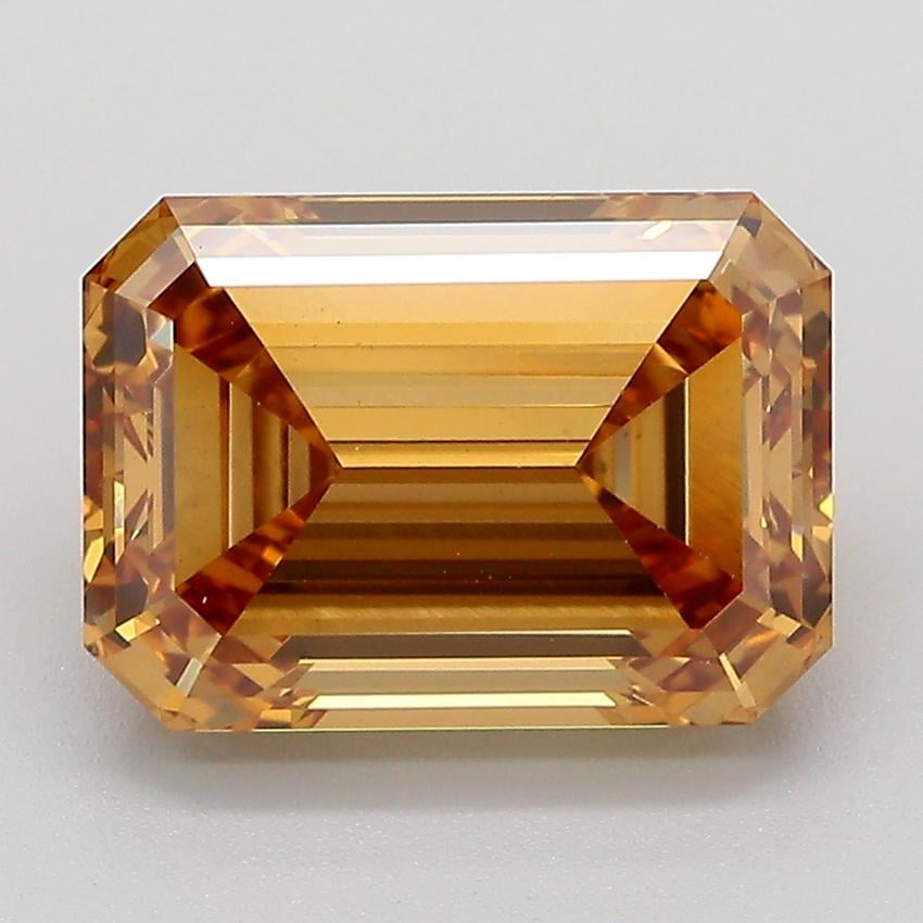 4.07 Ct. Fancy Light  Brown Emerald Lab Grown Diamond