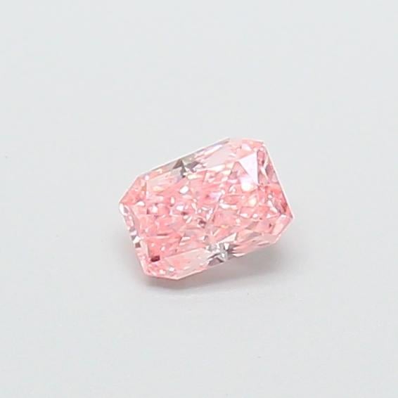 0.25 Ct. Fancy Vivid  Pink Radiant Lab Grown Diamond
