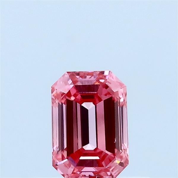 0.45 Ct. Fancy Vivid Pink Emerald Lab Grown Diamond