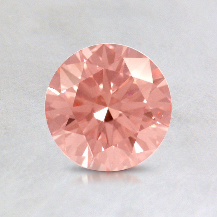0.79 ct. Lab Grown Fancy Pink Round Diamond