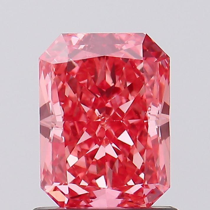 1.14 Ct. Fancy Vivid Pink Radiant Lab Grown Diamond