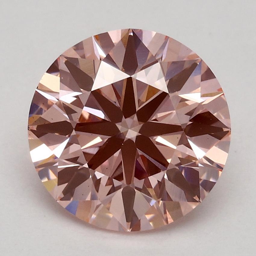 2.14 Ct. Fancy Intense Pink Round Lab Grown Diamond