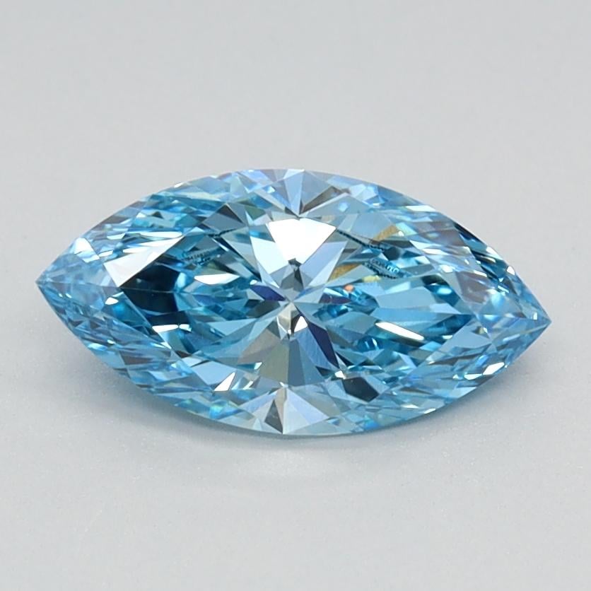 0.75 Ct. Fancy Vivid Blue Marquise Lab Grown Diamond