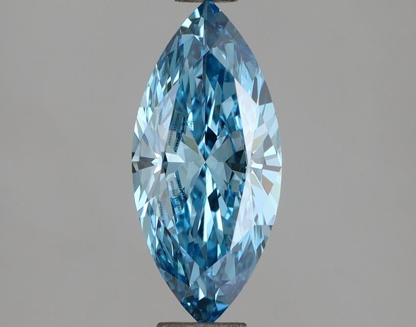 1.00 Ct. Fancy Vivid Blue Marquise Lab Grown Diamond