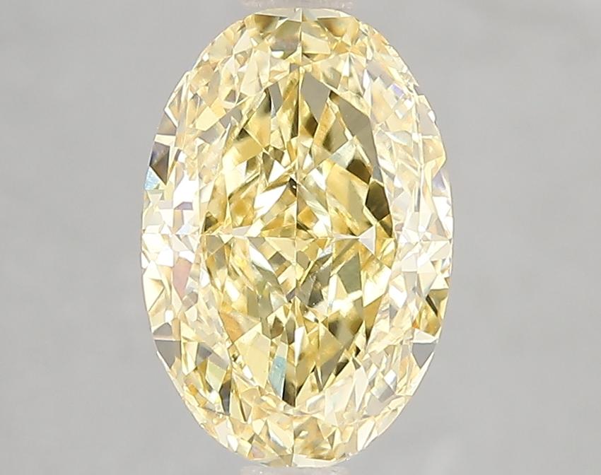 3.05 Ct. Fancy Vivid Yellow Oval Lab Grown Diamond