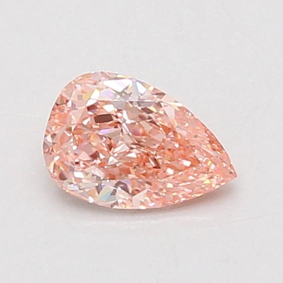 0.63 Ct. Fancy Vivid Pink Pear Lab Grown Diamond