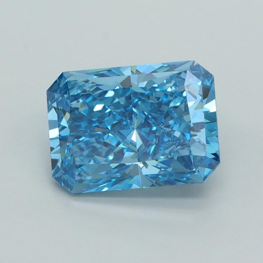 2.07 Ct. Fancy Vivid  Blue Radiant Lab Grown Diamond