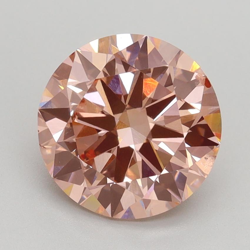 2.50 Ct. Fancy Intense Pink Round Lab Grown Diamond
