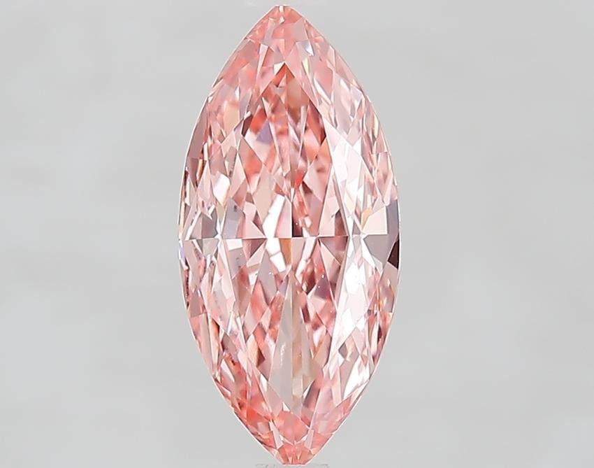 2.08 Ct. Fancy Vivid Pink Marquise Lab Grown Diamond