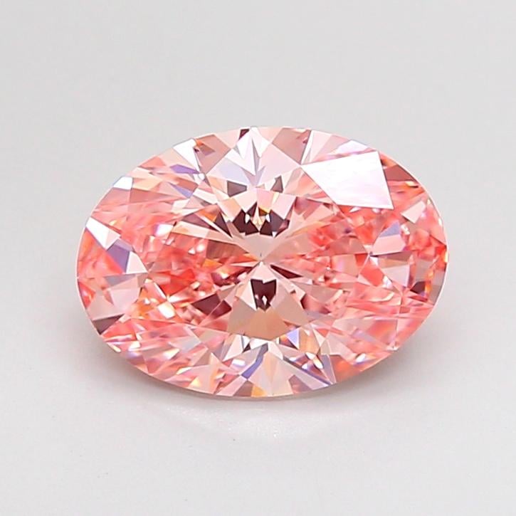 2.00 Ct. Fancy Vivid Pink Oval Lab Grown Diamond