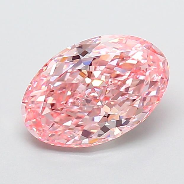 1.95 Ct. Fancy Vivid Pink Oval Lab Grown Diamond