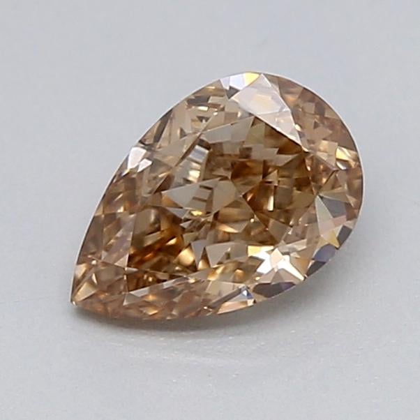 0.38 Ct. Light  Brown Pear Lab Grown Diamond
