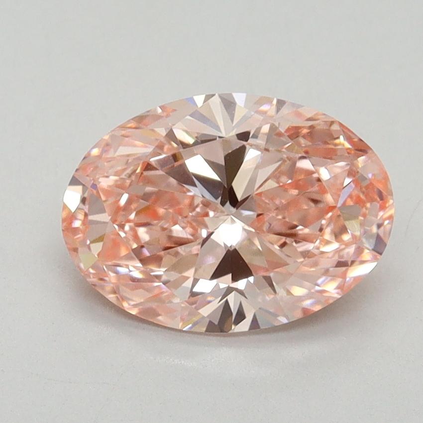 1.62 Ct. Fancy Vivid Pink Oval Lab Grown Diamond