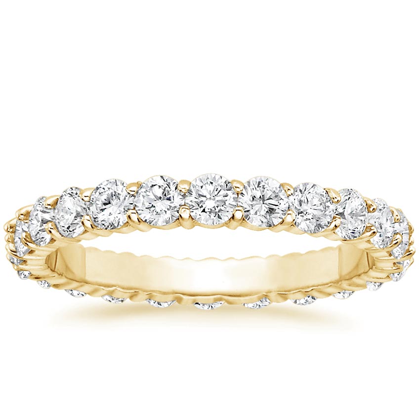 Yellow Gold Lab Diamond Eternity Ring (1 1/3 ct. tw.)
