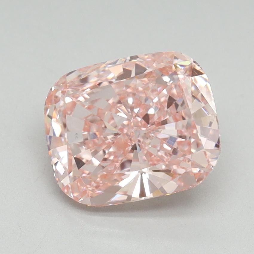 2.00 Ct. Fancy Intense Pink Cushion Lab Grown Diamond