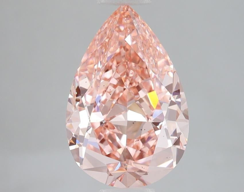3.09 Ct. Fancy Vivid Pink Pear Lab Grown Diamond