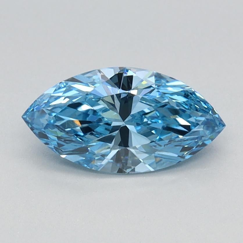 0.70 Ct. Fancy Vivid Blue Marquise Lab Grown Diamond
