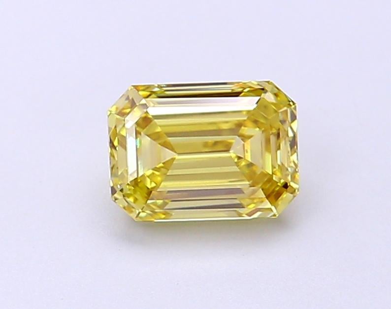 1.04 Ct. Fancy Intense Yellow Emerald Lab Grown Diamond