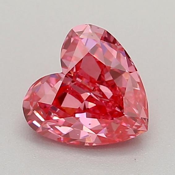 0.37 Ct. Fancy Vivid  Pink Heart Lab Grown Diamond