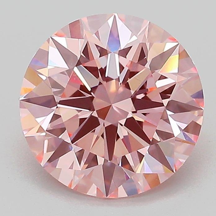 2.20 Ct. Fancy Vivid Pink Round Lab Grown Diamond