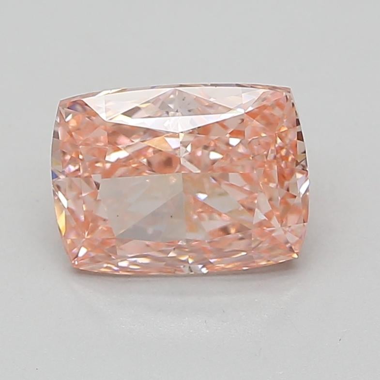 3.09 Ct. Fancy Vivid Pink Cushion Lab Grown Diamond