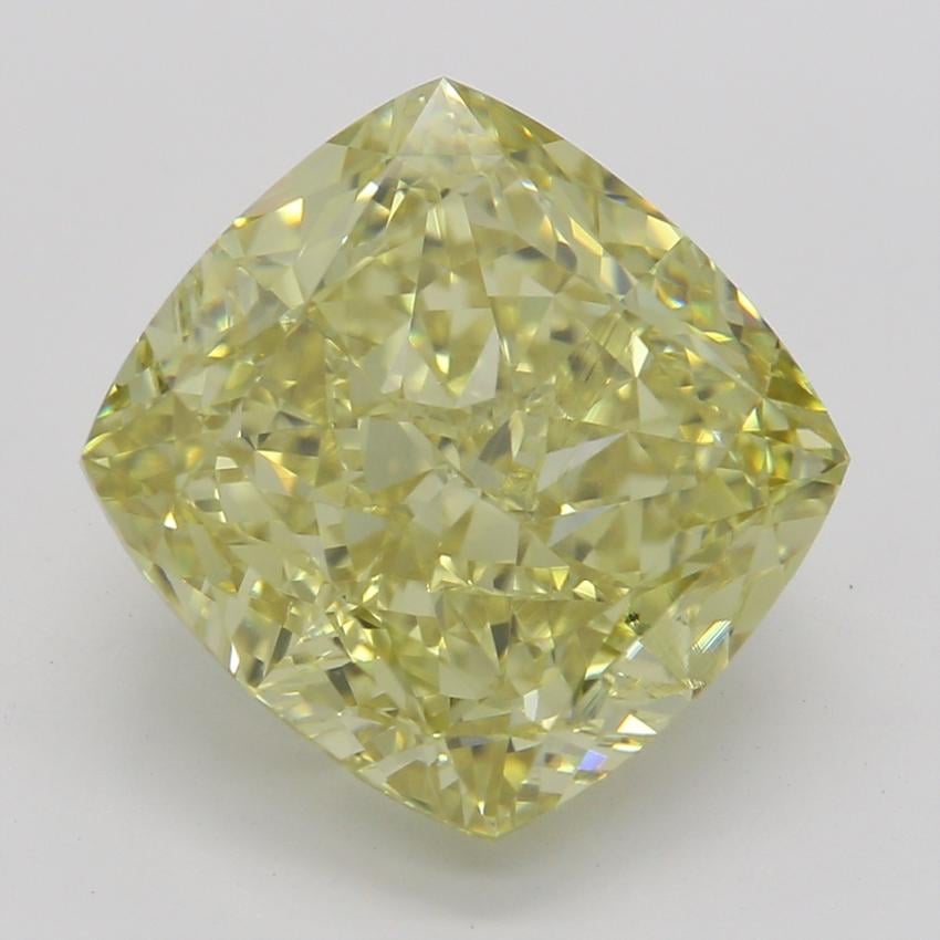 4.20 Ct. Fancy Brownish Greenish Yellow Cushion Diamond