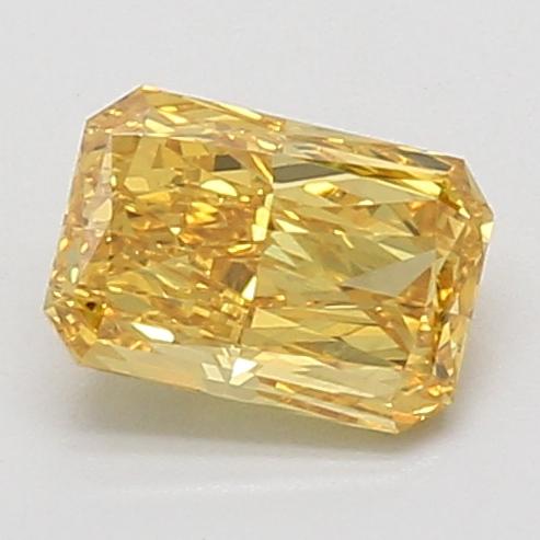 0.81 Ct. Fancy Vivid Yellow Radiant Lab Grown Diamond
