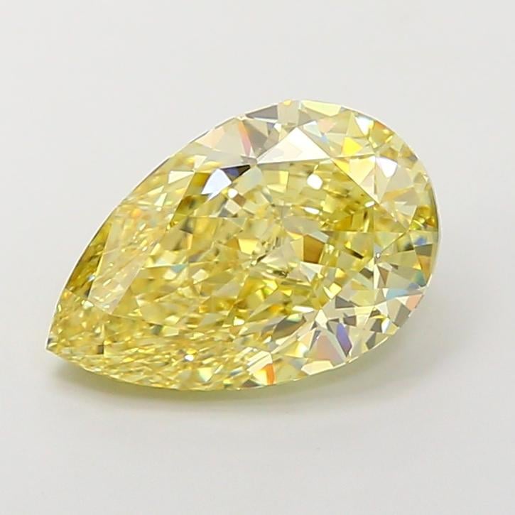 5.01 Ct. Fancy Intense Yellow Pear Lab Grown Diamond
