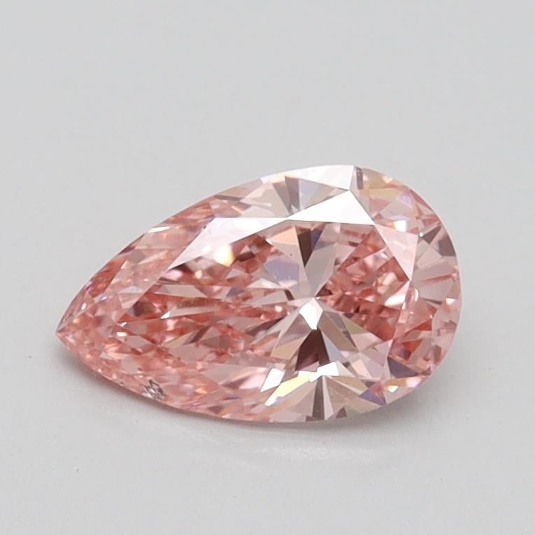0.70 Ct. Fancy Intense Pink Pear Lab Grown Diamond