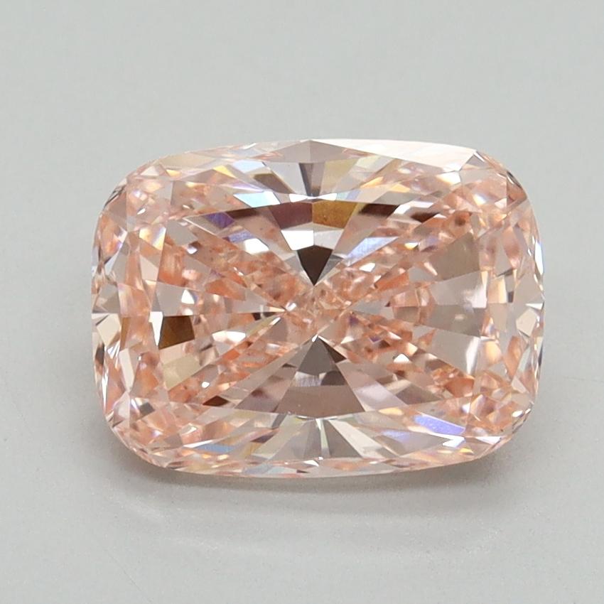 2.06 Ct. Fancy Intense Pink Cushion Lab Grown Diamond
