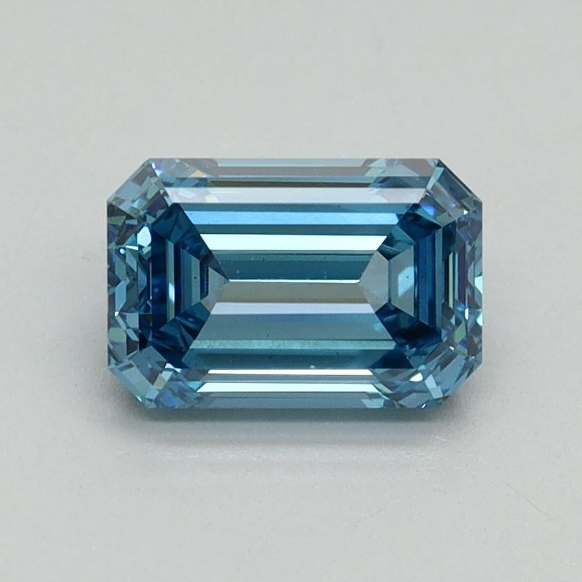 1.20 Ct. Fancy Vivid Blue Emerald Lab Grown Diamond
