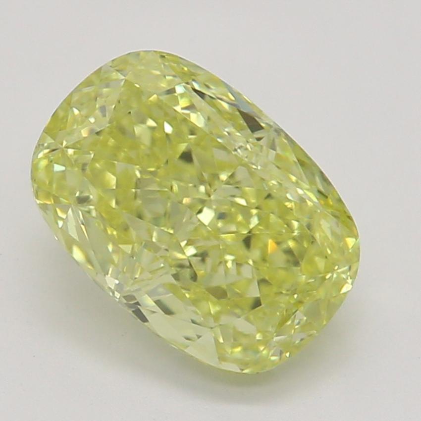 1.01 Ct. Fancy Intense Yellow Cushion Diamond
