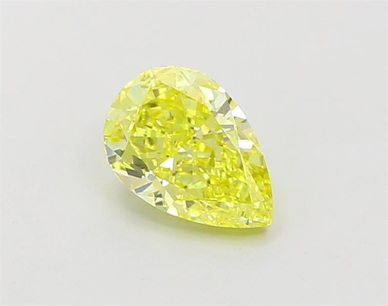1.05 Ct. Fancy Vivid  Yellow Pear Lab Grown Diamond