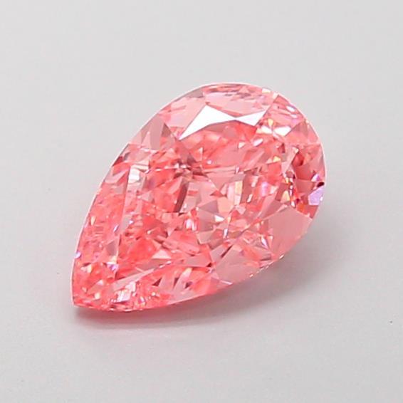 1.11 Ct. Fancy Vivid  Pink Pear Lab Grown Diamond