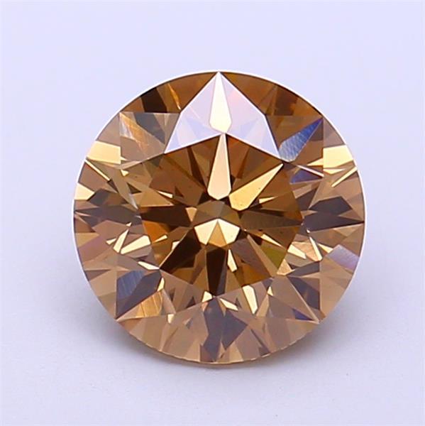 1.59 Ct. Fancy Brown Round Lab Grown Diamond