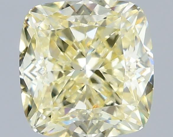 1.04 Ct. Light Yellow Cushion Lab Grown Diamond