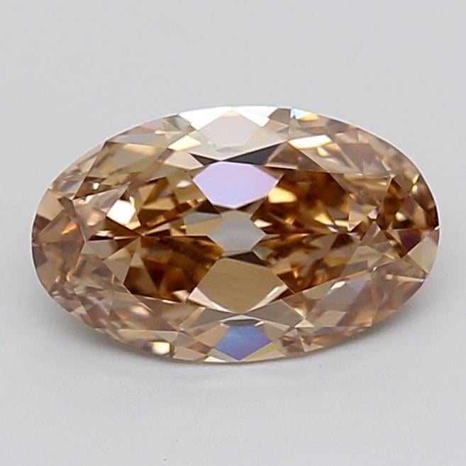 2.08 Ct. Light  Brown Oval Lab Grown Diamond