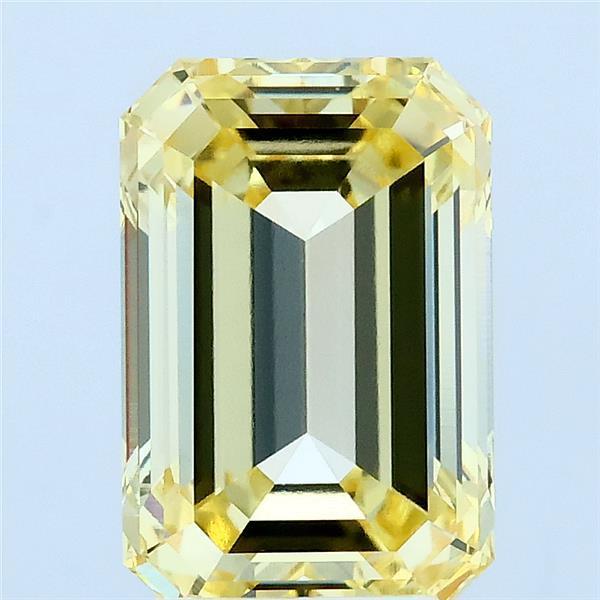 3.09 Ct. Fancy Yellow Emerald Lab Grown Diamond