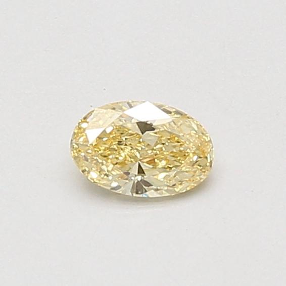 0.26 Ct. Fancy Intense Yellow Oval Lab Grown Diamond