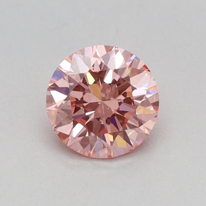 0.36 Ct. Fancy Vivid Pink Round Lab Grown Diamond