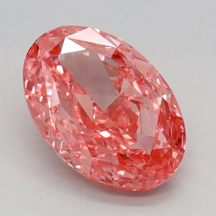 1.59 Ct. Fancy Vivid Pink Oval Lab Grown Diamond