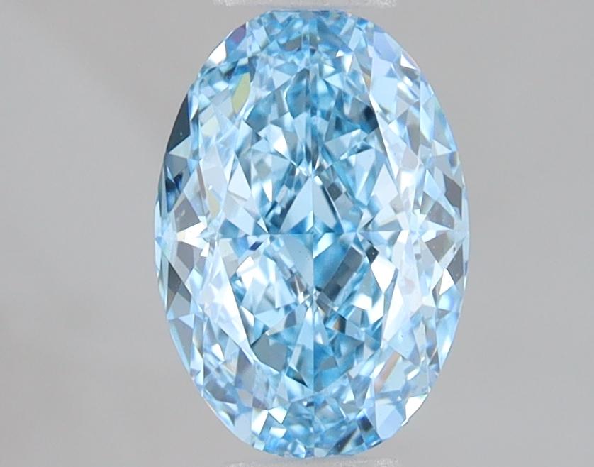 1.52 Ct. Fancy Vivid Blue Oval Lab Grown Diamond