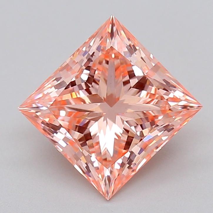 2.54 Ct. Fancy Vivid  Pink Princess Lab Grown Diamond