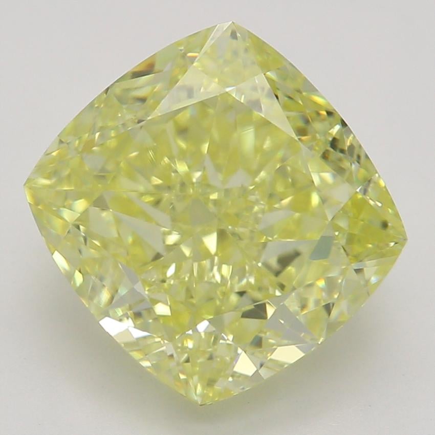 3.02 Ct. Fancy Intense Yellow Cushion Diamond