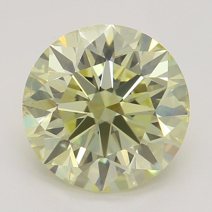 1.52 Ct. Fancy Light Yellow Round Diamond