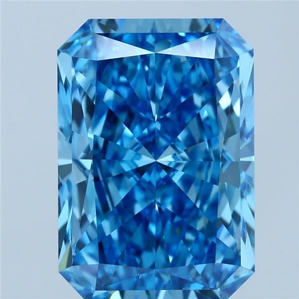 3.85 Ct. Fancy Vivid Blue Radiant Lab Grown Diamond
