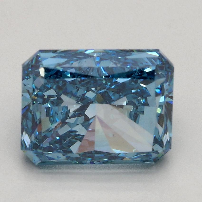 2.01 Ct. Fancy Vivid Blue Radiant Lab Grown Diamond